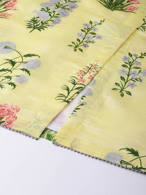 Light-yellow printed chanderi salwar 4