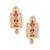 Red Stonework Earrings