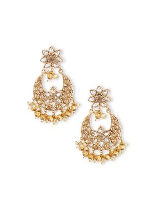 Gold Stonework Chandbali 1