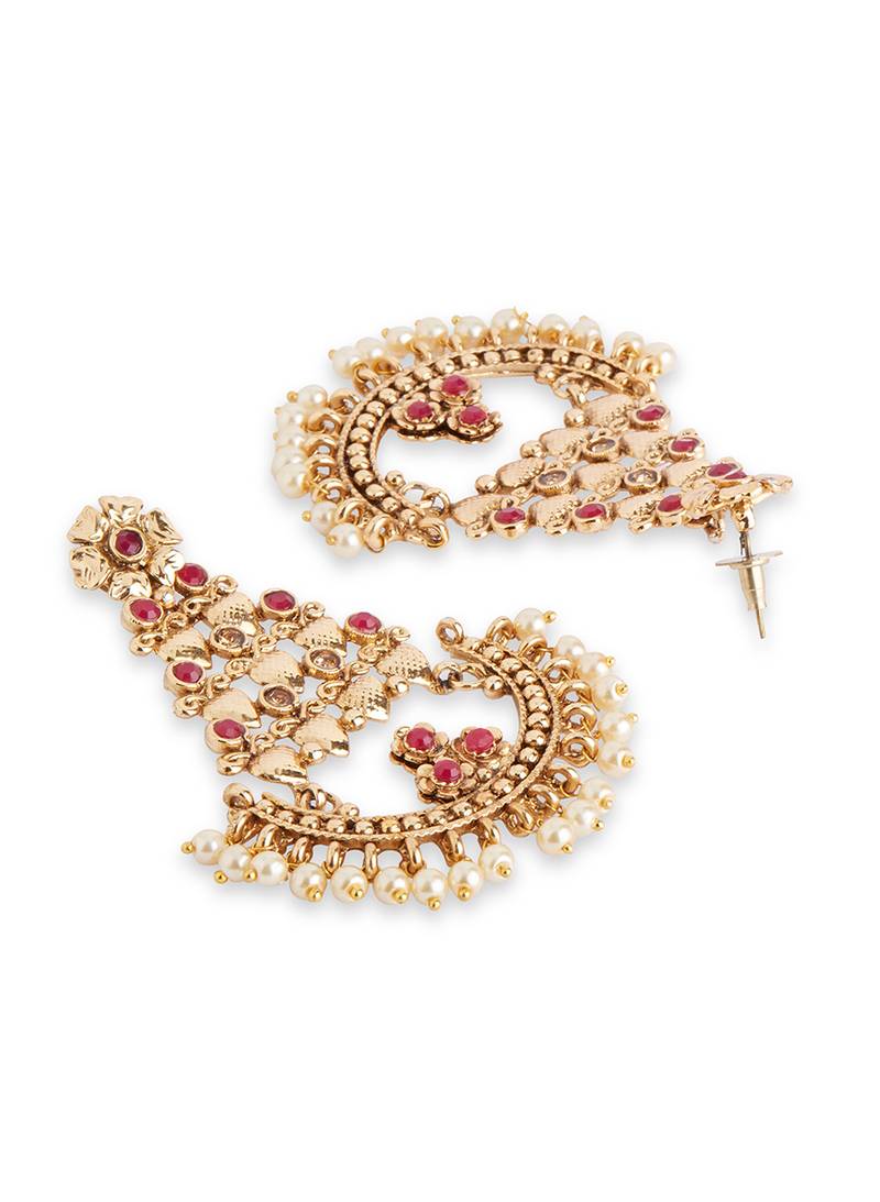 Antiqe Gold Chandbali