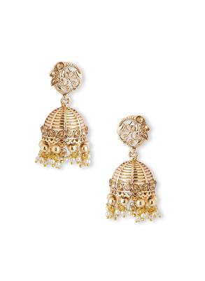 Bollywood Style Gold Jhumkas 1