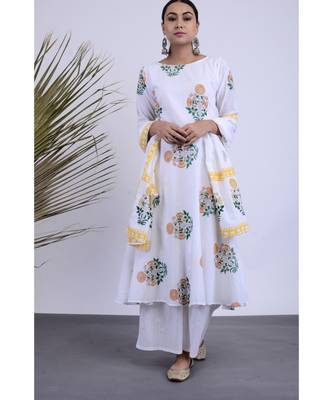 Adra Cotton Hnad Block Set of three 1