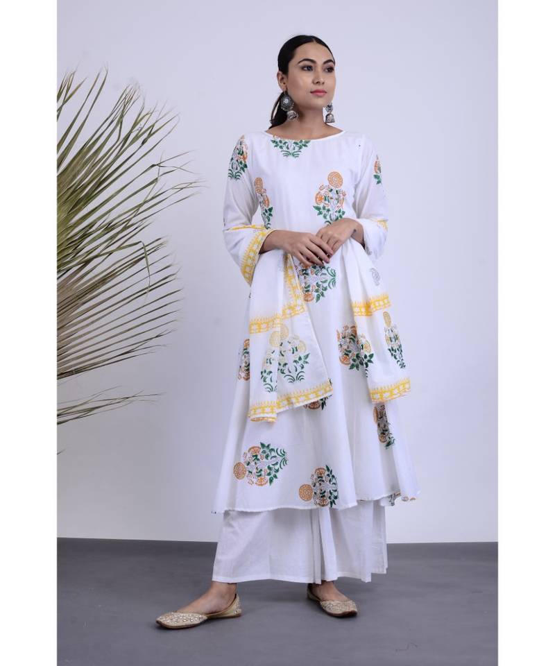 Adra Cotton Hnad Block Set of three