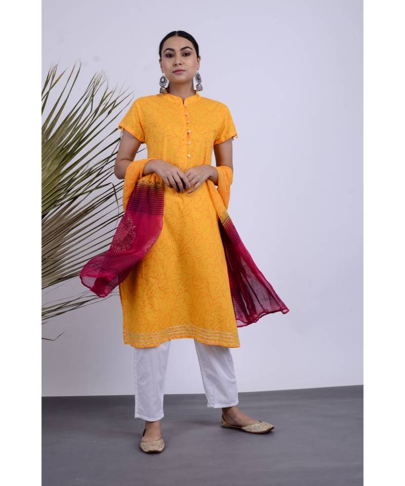 Harleen Cotton Hand Block Set Thre