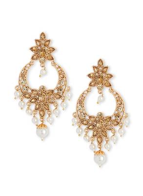Antiqe Gold Bollywood Style Chandbali 1