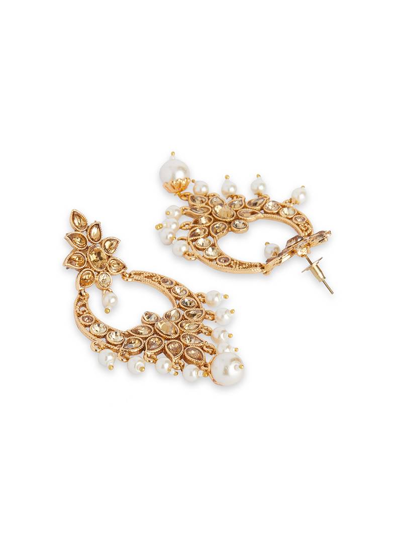 Antiqe Gold Bollywood Style Chandbali