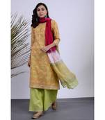 KrishnaKranti Hand Blocked Set