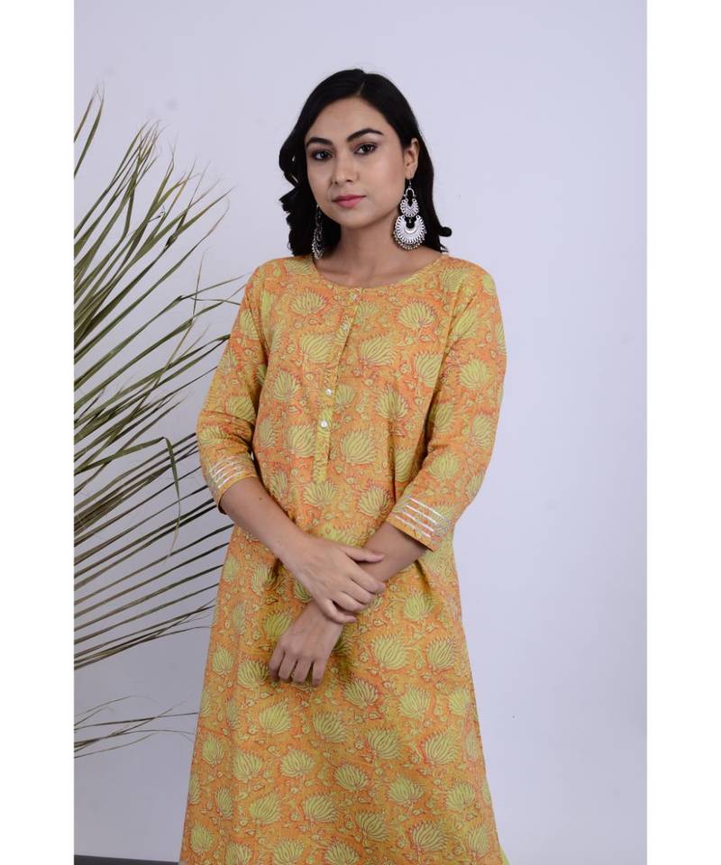 KrishnaKranti Hand Blocked Set