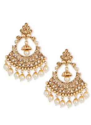 Big Antiqe Gold Chandbali 1