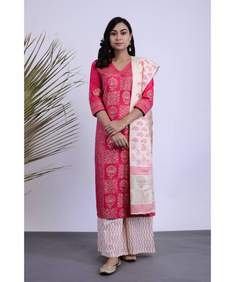 Eva Cotton Hand Block Set Three