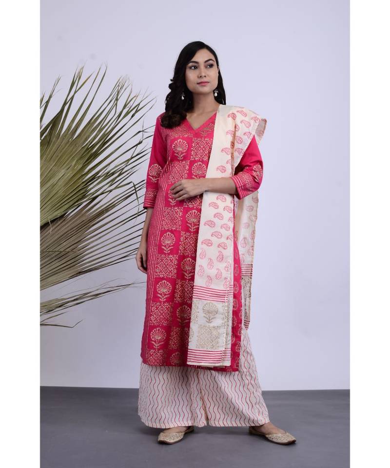 Eva Cotton Hand Block Set Three