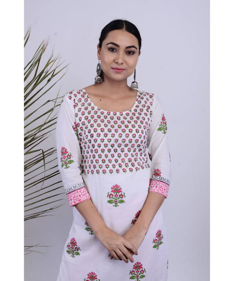 Dipti Cotton Hand Block Set-Two