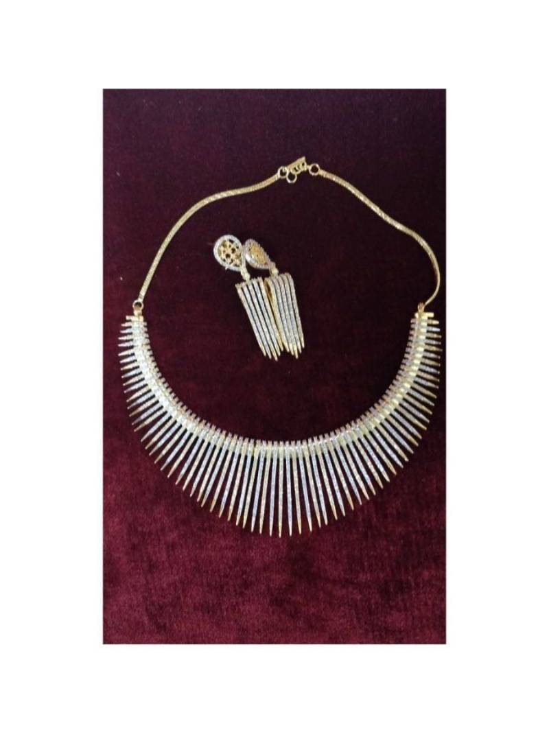 Gold american diamonds necklace sets