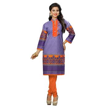 Women'S Multicolor Printed Cotton Ethnic Kurti 1