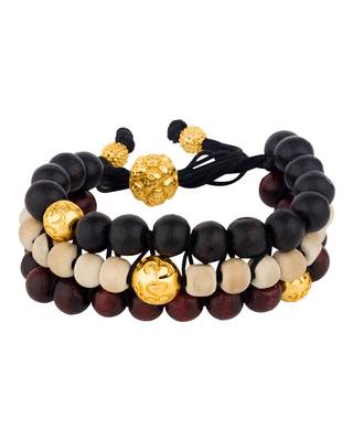 Colourful and Golden OM Beaded Mahadev Bracelet 2