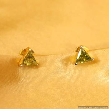 Embellished Green Garnet Studs 1