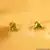 Embellished Green Garnet Studs