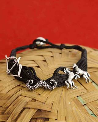 Maharaja Thread Bracelet with Charms 1