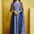 Violet Embroidered Silk Blend Stitched Salwar With Dupatta