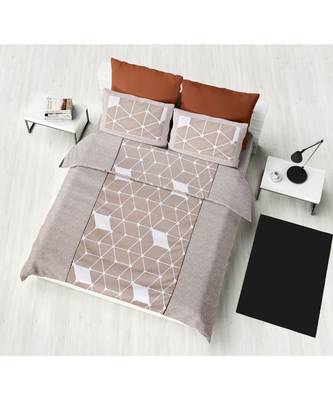 pure cotton multicolour king size double  bed bedsheet with pillow cover 1