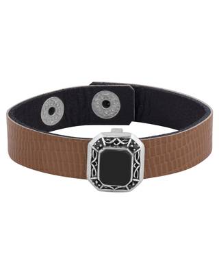 Snake-Like Leather Milestone Bracelet 2