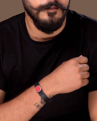 Bold Black & Red Milestone Bracelet 5