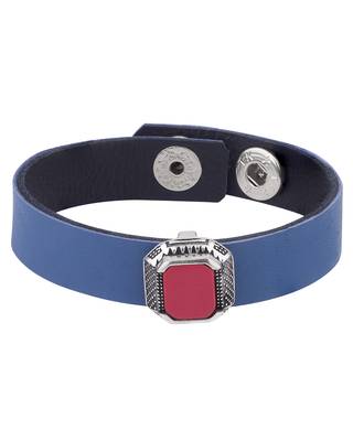 Blue & Red Milestone Leather Bracelet 2