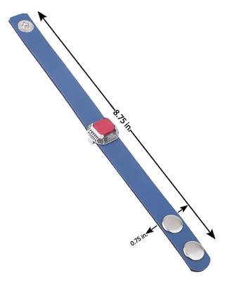 Blue & Red Milestone Leather Bracelet 4