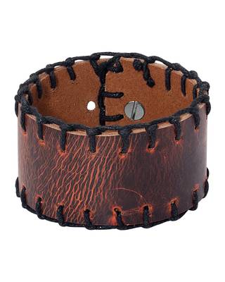 Leather Trend Wrap Bracelet with Stitch Design 2