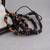 Black Wood Beads Bracelet For Men Set Of 3