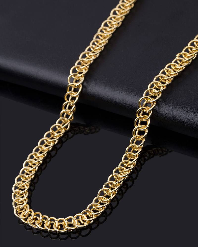 Hand Made Golden Hollow Men's Chain Voylla 3091650