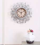 Aesthetic And Chic Silver Finish Wall Clock