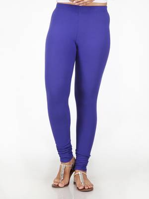 Women  Blue Polycotton Churidar Legging   1