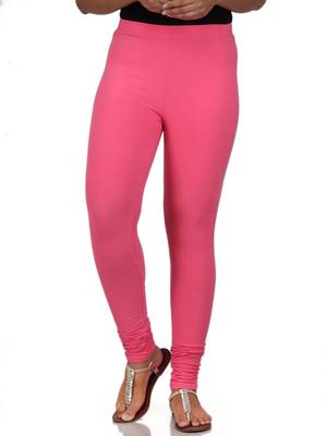 Women  Baby Pink Polycotton Churidar Legging   1
