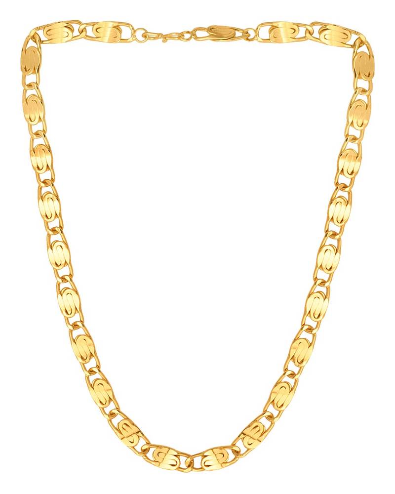 Linking Laureate Brass Chain In Gold Plating