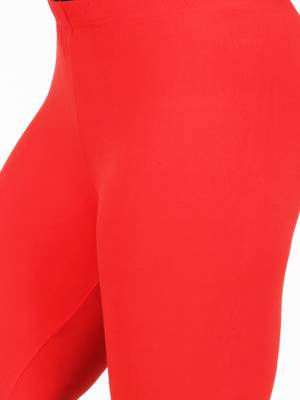 Women  Red Polycotton Churidar Legging   2
