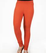 Women  Brown Polycotton Churidar Legging  
