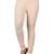 Women  Cream Polycotton Churidar Legging  