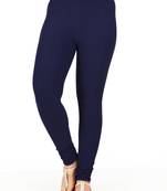Women  Navy Blue Polycotton Churidar Legging  