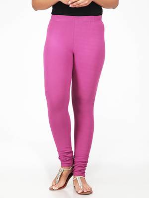 Women  Purple Polycotton Churidar Legging   1