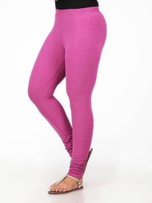 Women  Purple Polycotton Churidar Legging   2