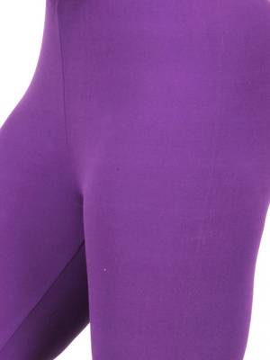 Women  Light Violet Polycotton Churidar Legging   3