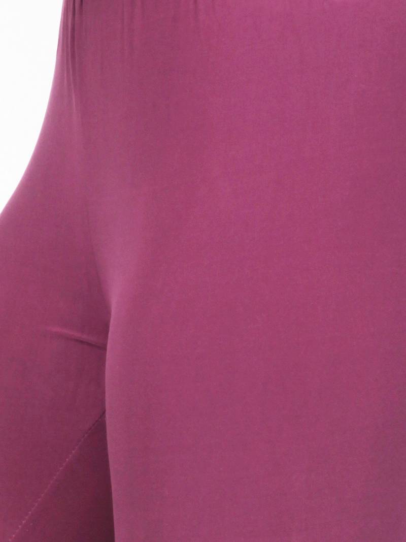 Women  Deep Violet Polycotton Churidar Legging  