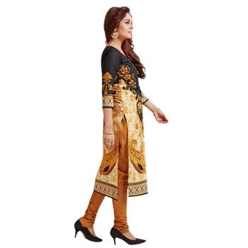 Black printed crepe salwar 3