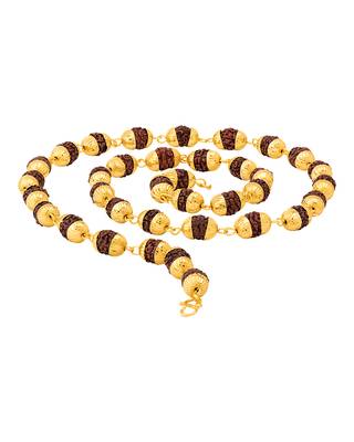 Religious Faux Rudraksha Studded Chain 2