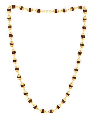 Religious Faux Rudraksha Studded Chain 3