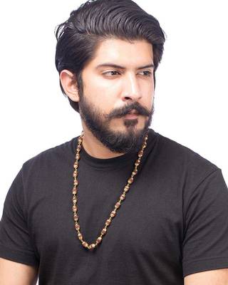 Religious Faux Rudraksha Studded Chain 4