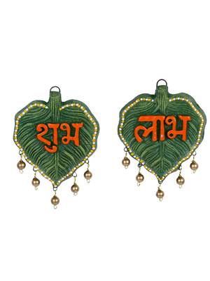 Leaf Design With Bells Terracota Wall Hanging For The Festival 2
