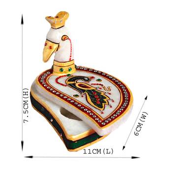 Peacock Designed Roli Tika Holder 1