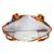 Eco-Friendly Orange & Multicolour Floral Print Canvas Shoulder Bag